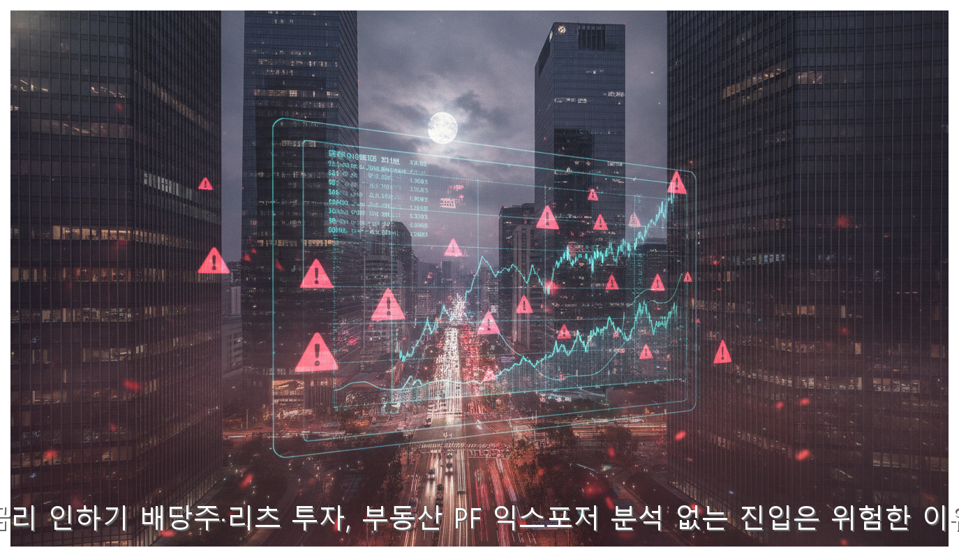 금리 인하기 배당주·리츠 투자, 부동산 PF 익스포저 분석 없는 진입은 위험한 이유 핵심 안내 및 분석 인포그래픽 (8)