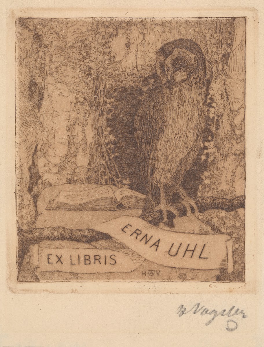 Ex Libris Erna Uhl 1907