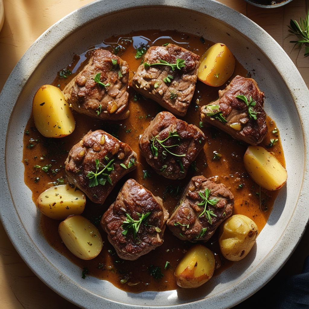 The best Garlic Steak Bites and Potatoes Recipe - Easy Weeknight Comfort Food finished