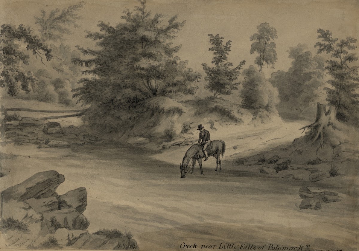 Creek near Little Falls of Potomac R Washington 1860