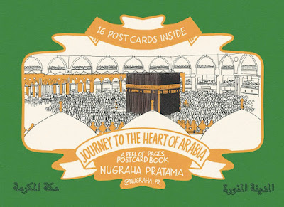 Peel off pages postcard book