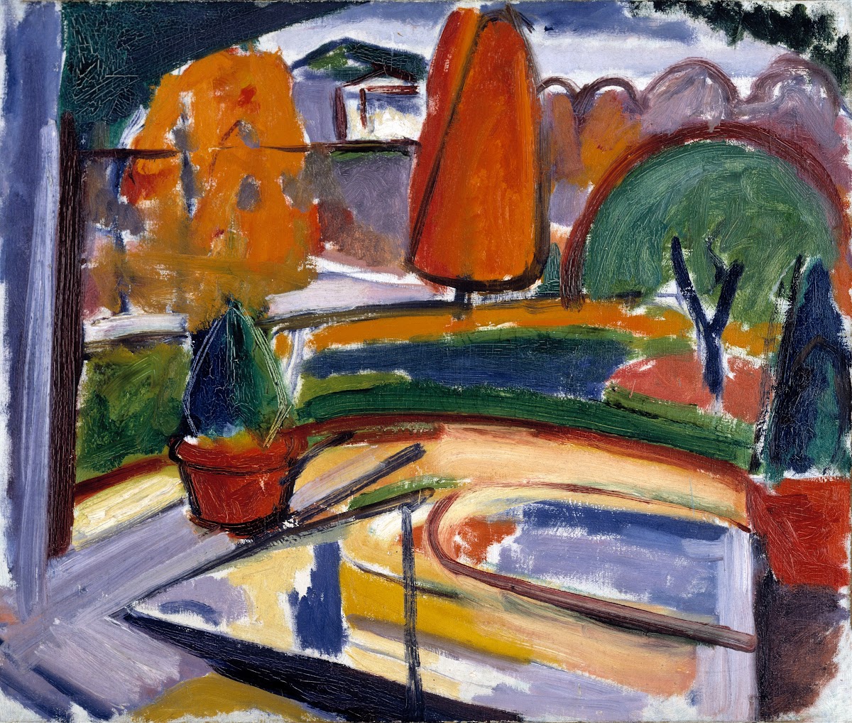 Landscape with PondNewmans Yard ca 1915 1932