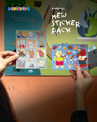 Kopippoki Mew Sticker Pack