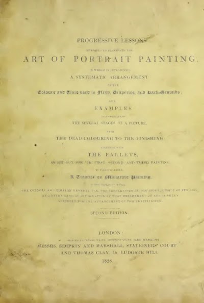 progressive lessons intended to elucidate the art of portrait painting 1828
