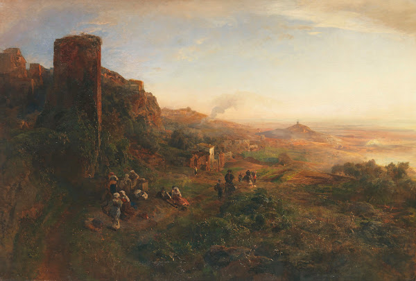 Abendstimmung in den Albaner Bergen 1890