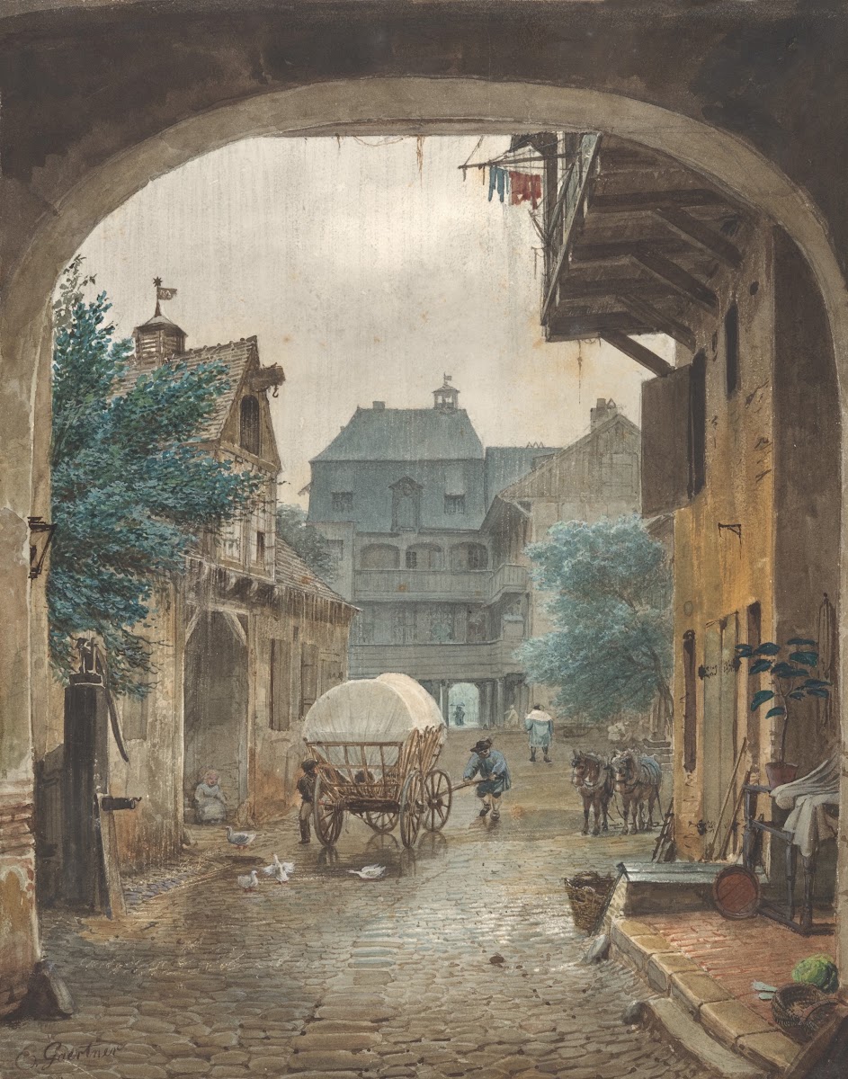 View into the Courtyard of an Inn at Colmar 182177