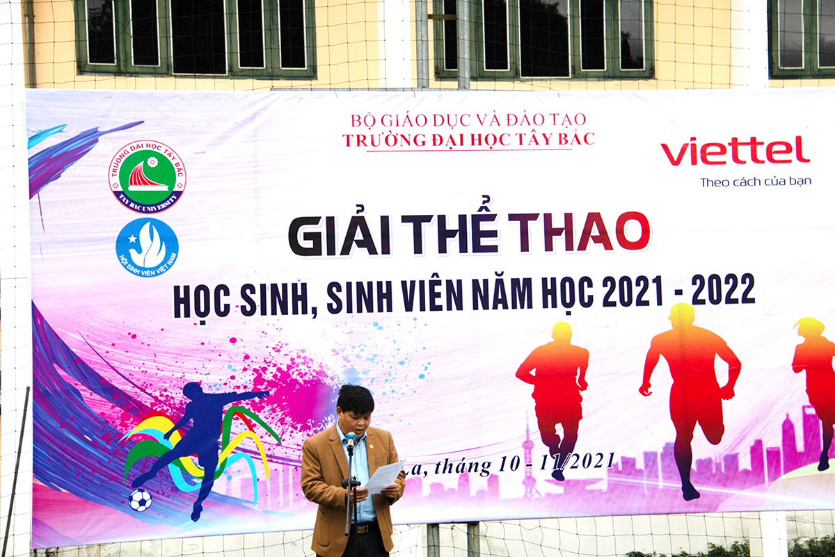 Khai mạc Giải thể thao học sinh, sinh viên Trường Đại học Tây Bắc năm học 2021 - 2022