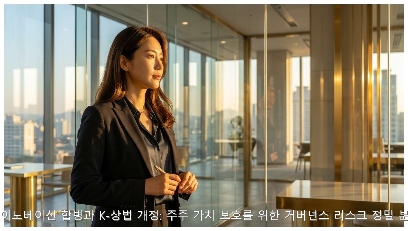 SK이노베이션 합병과 K-상법 개정: 주주 가치 보호를 위한 거버넌스 리스크 정밀 분석 핵심 안내 및 분석 인포그래픽 (6)