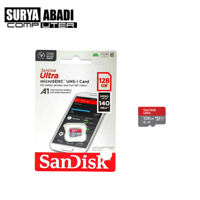 MICRO SD SANDISK 128 GB 120|140 MBPS 