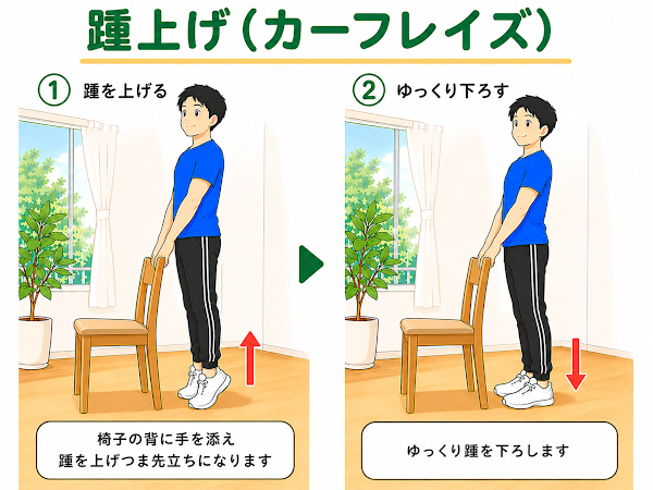 踵上げ（カーフレイズ）