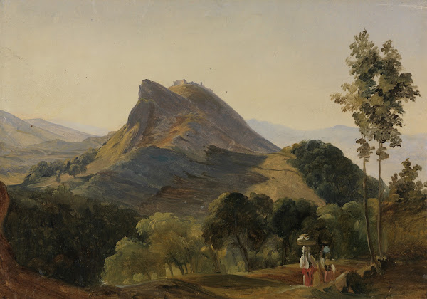 Blick von Norden auf Civitella 1832 1837