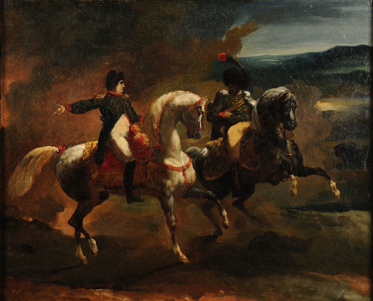 Napoléon donnant un ordre à un officier supérieur des Guides 1812 1816