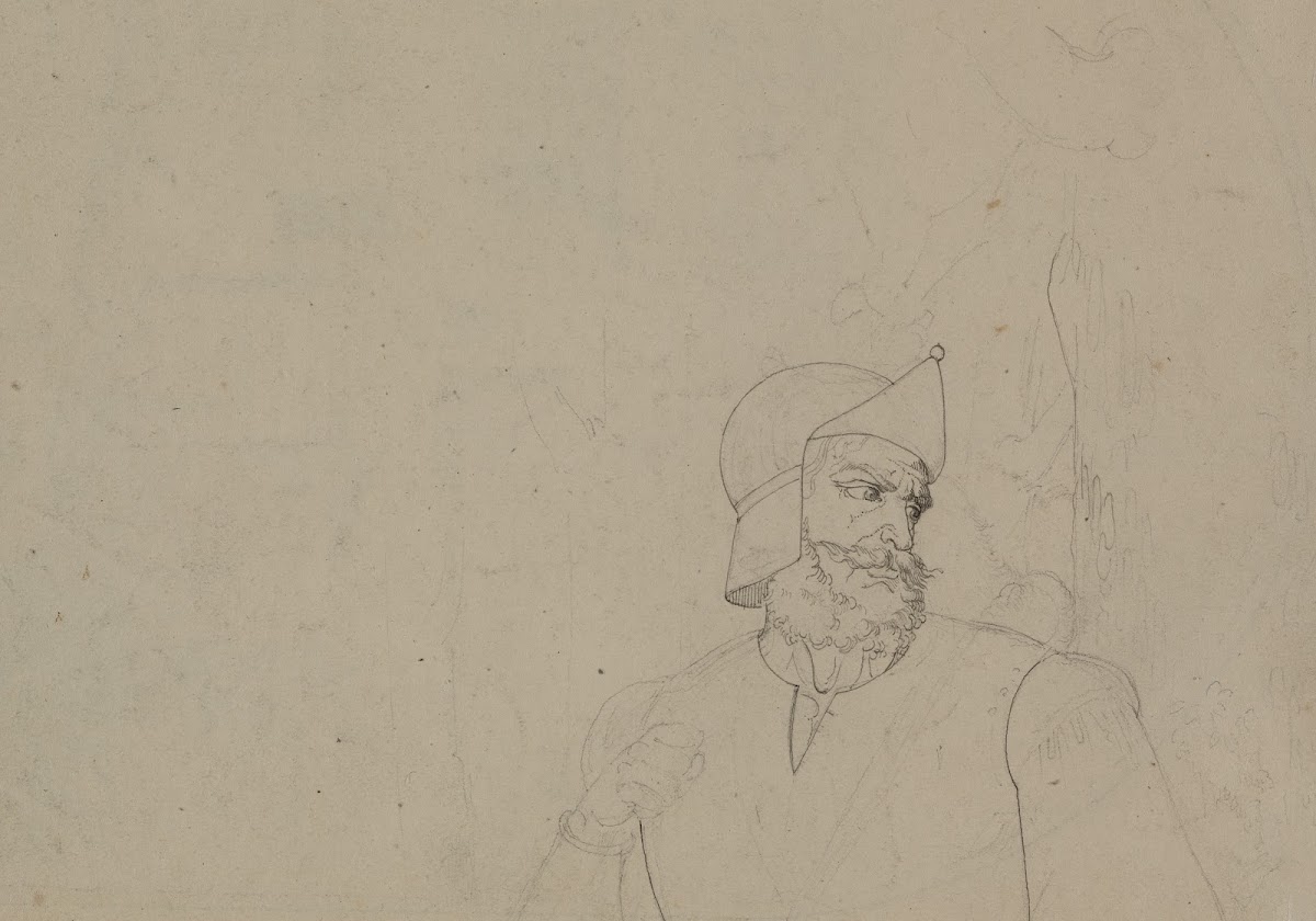 Soldier In A Landscape Verso 1825 50