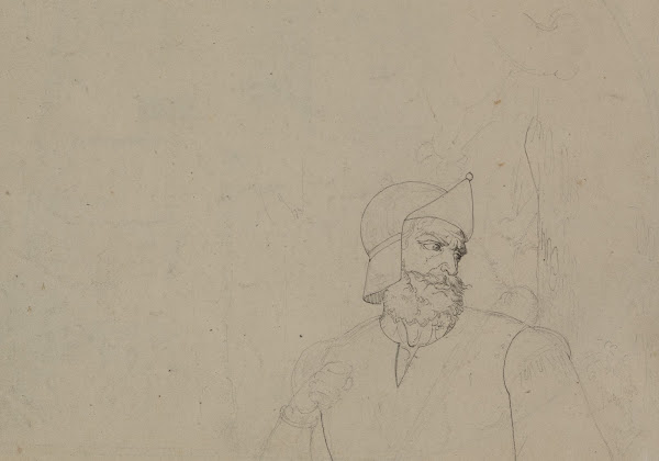 Soldier In A Landscape Verso 1825 50