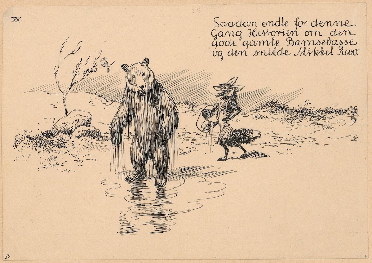 Bamsefar og Mikkel Ræv Pl13 1921