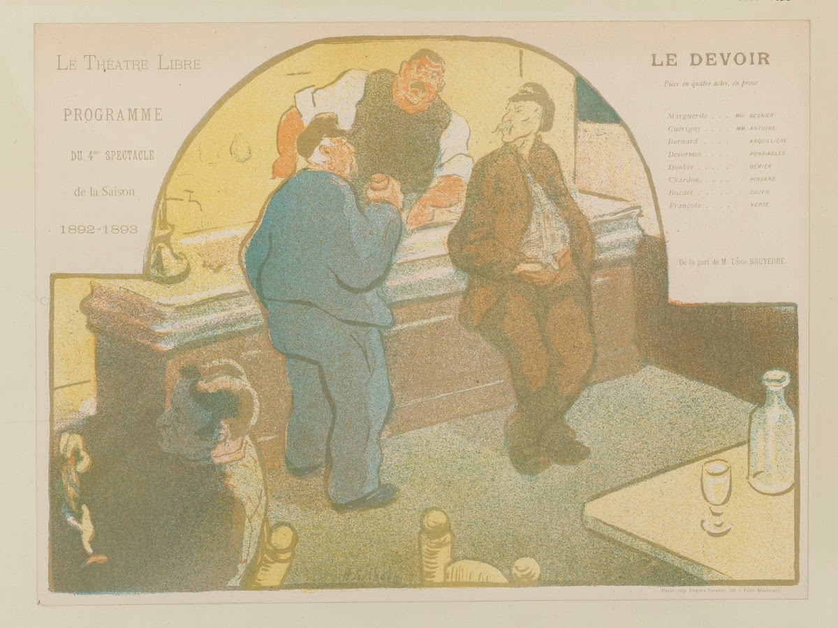 Le Théâtre Libre  Programme  du 4me spectacle  de la Saison  1892 1893 1892 1893