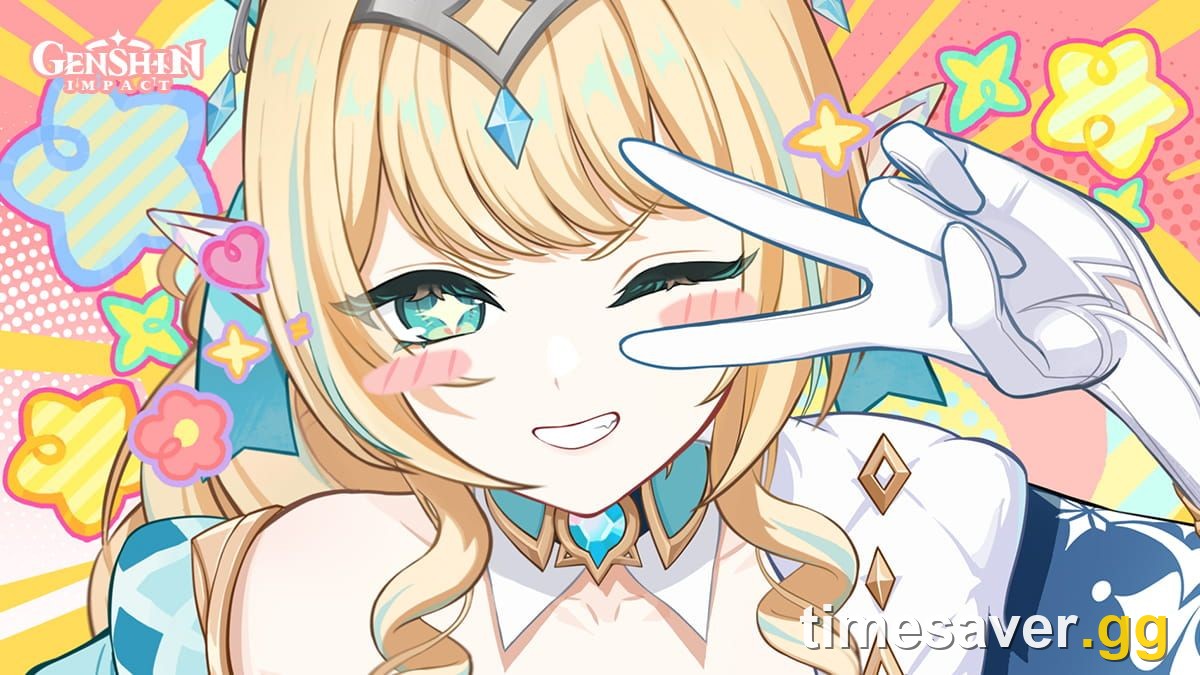 Official Genshin Impact character teaser key art for Vesna, the Anemo character debuting on the When Warm Winds Cavort Event Wish in Version 7.1