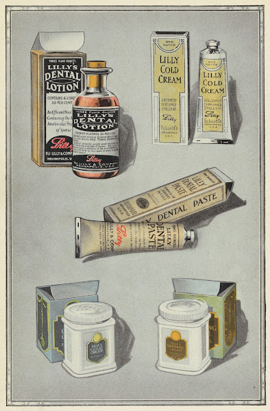 Toiletry items made by Eli Lilly  Company 1919