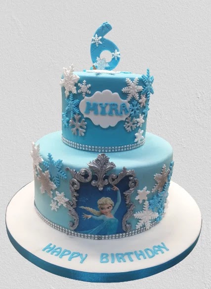 2 Tier Frozen Birthday Cake CB-NC486
