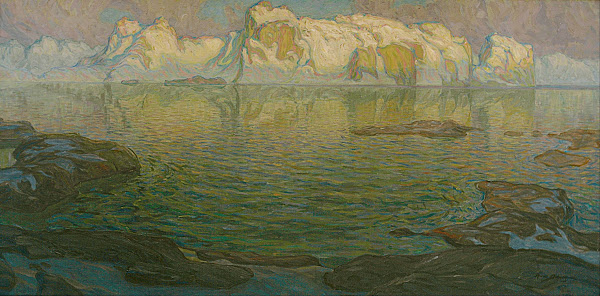 Silent evening  Scene from Lofoten between 1910 and 1914