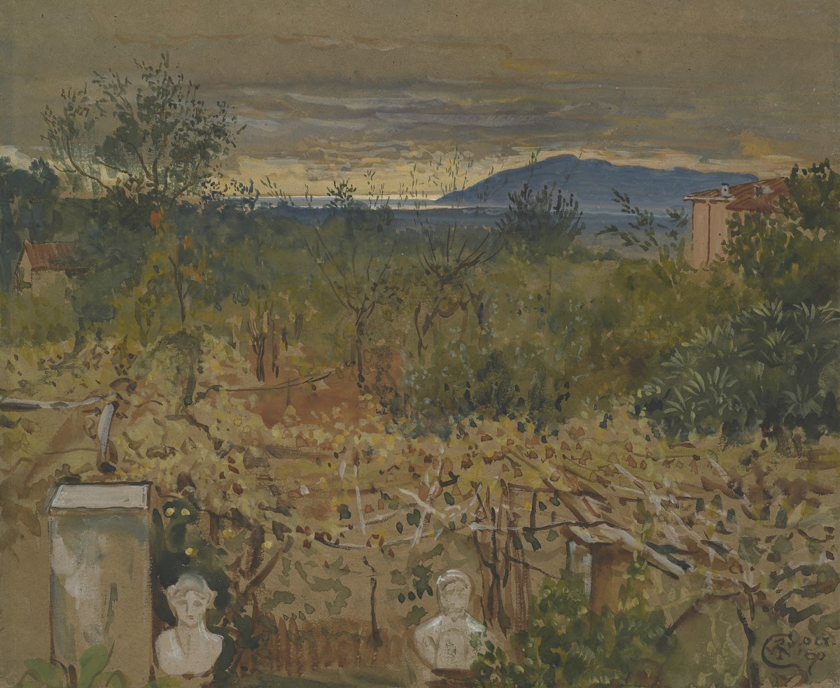 Garden with ruins 1890
