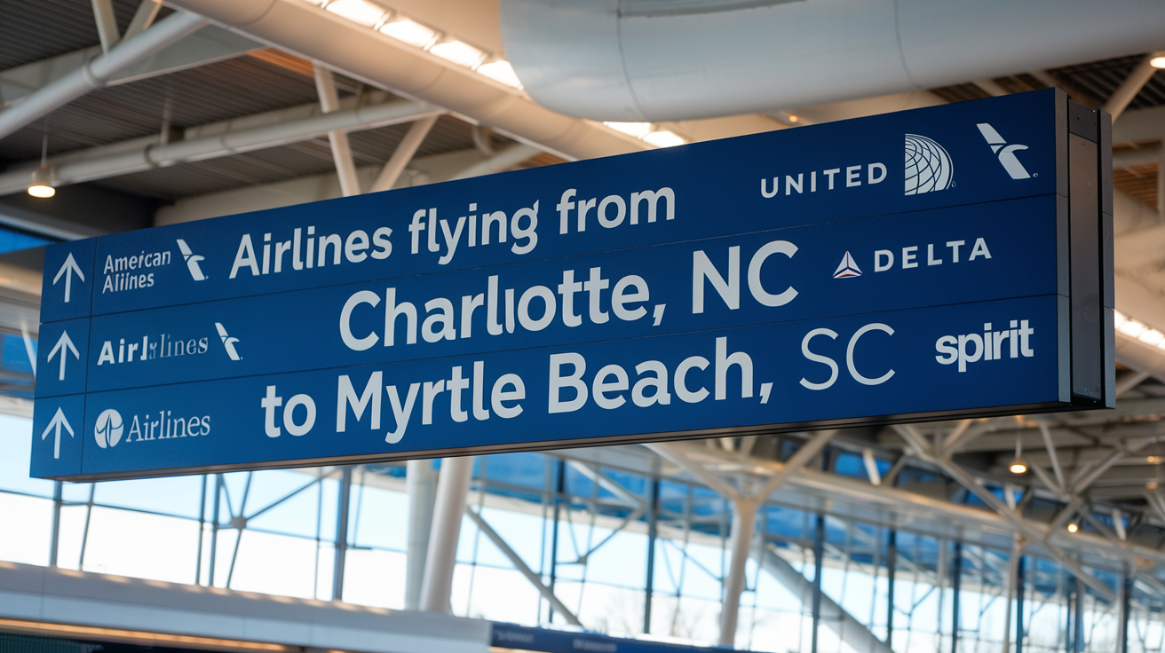 Airlines Flying Charlotte NC to Myrtle Beach SC