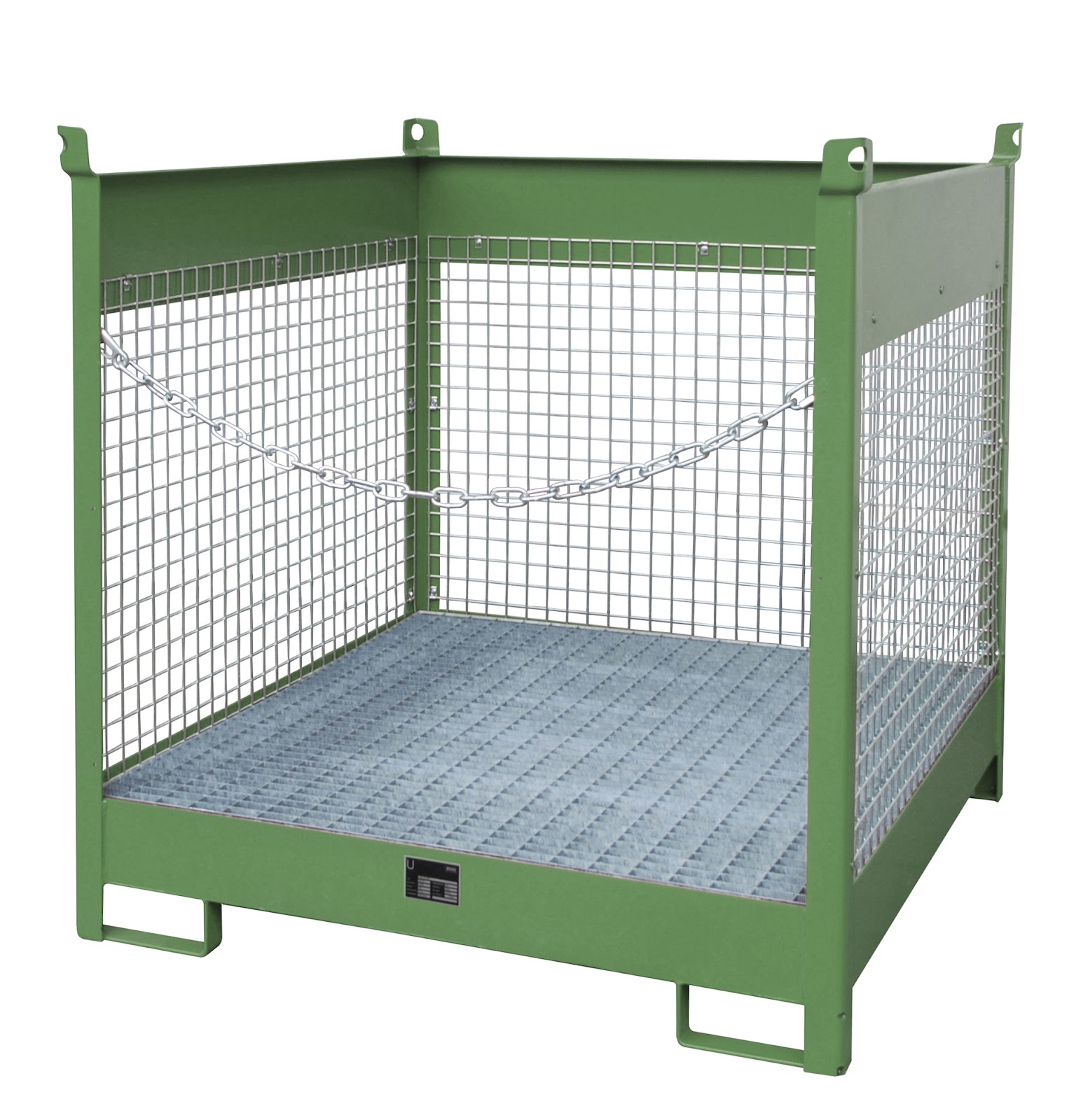 Vaten-stapelpallets FSP-4 D, gelakt, Resedagroen