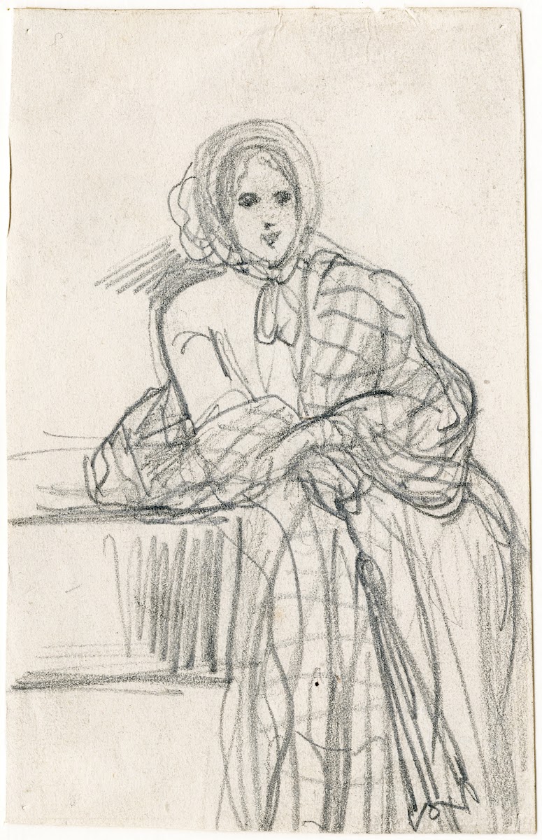 Leaning woman