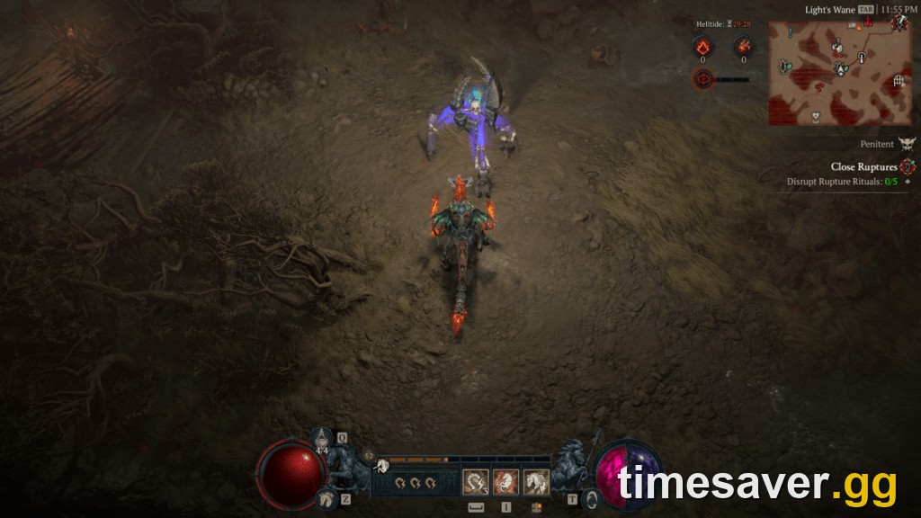 Pandemonium Rupture ritual in Diablo 4 Season 14 with cultists performing the ceremony