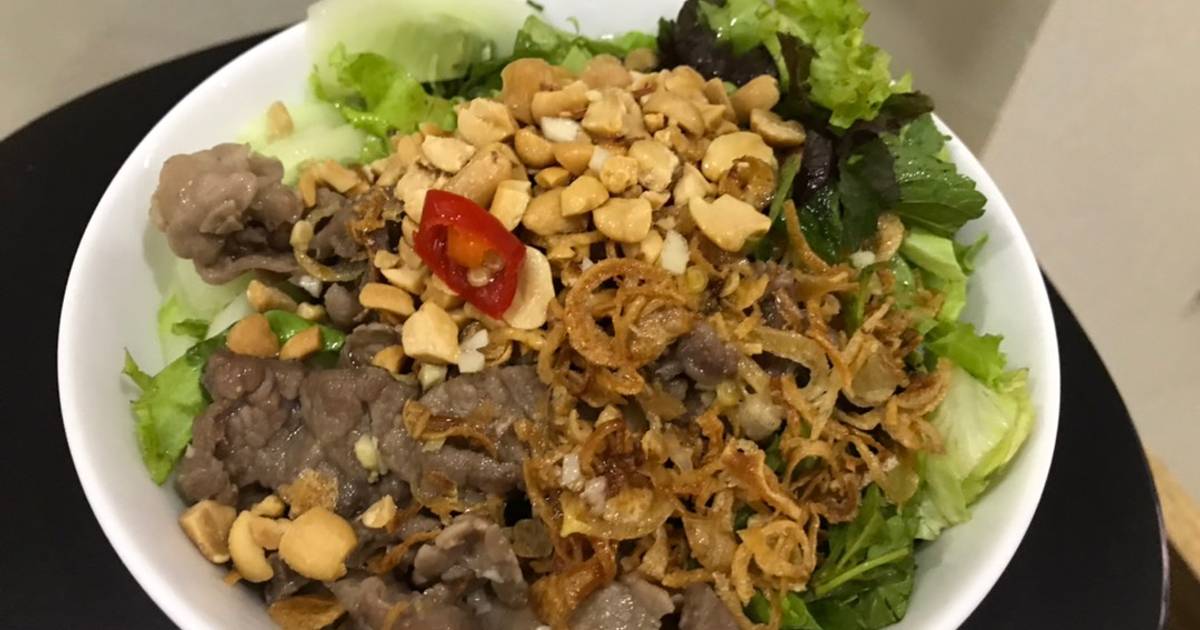 Bún bò trộn
