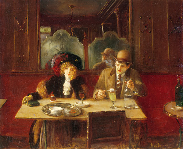 Au café dit lAbsinthe 1909