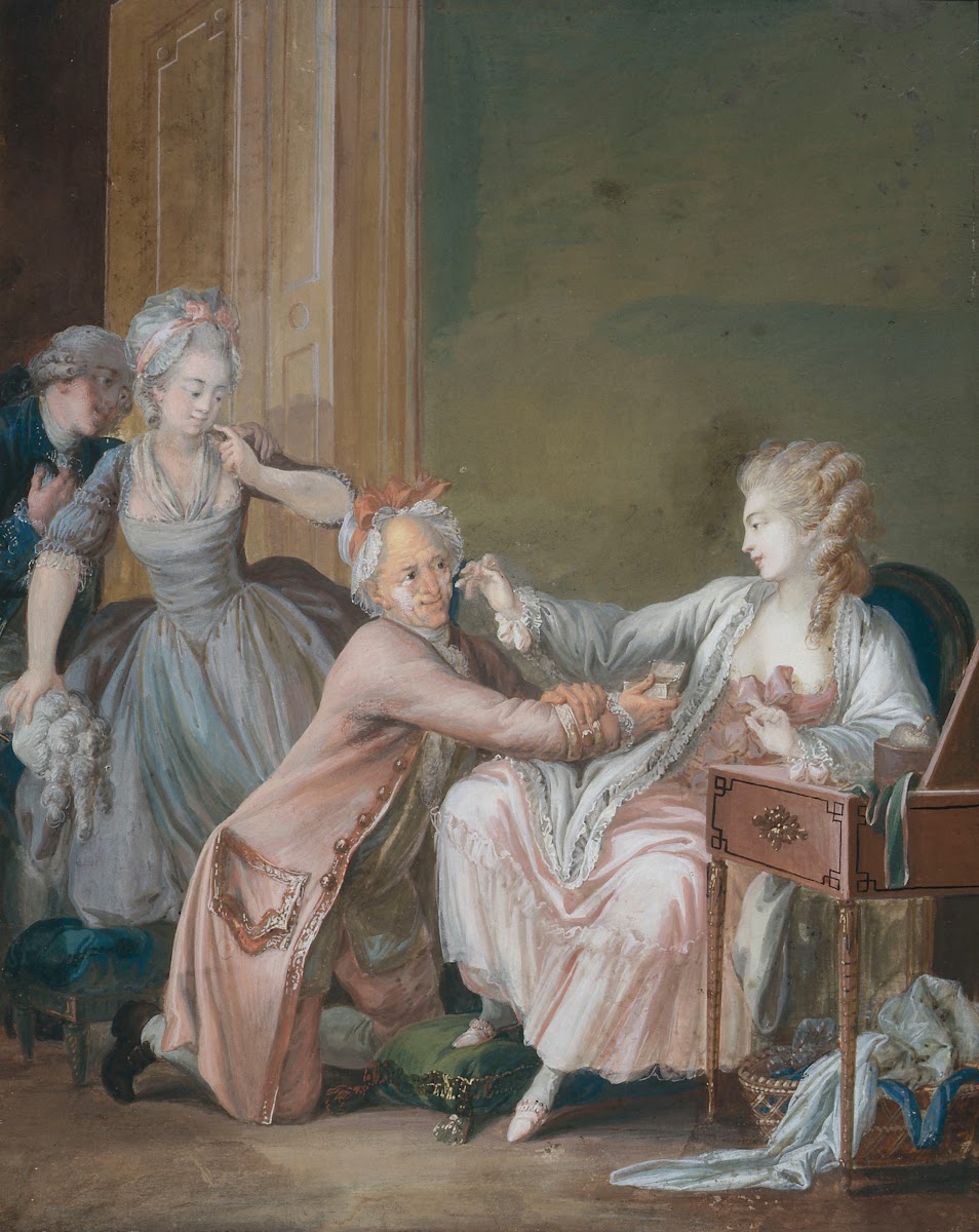 Le Vieillard fardé 18th century