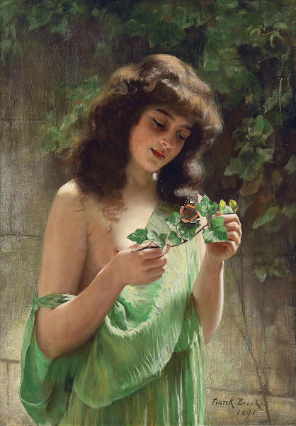 Young Girl With A Butterfly 1891