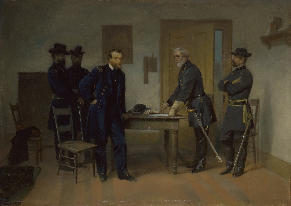 Lee Surrendering to Grant at Appomattox ca 1870