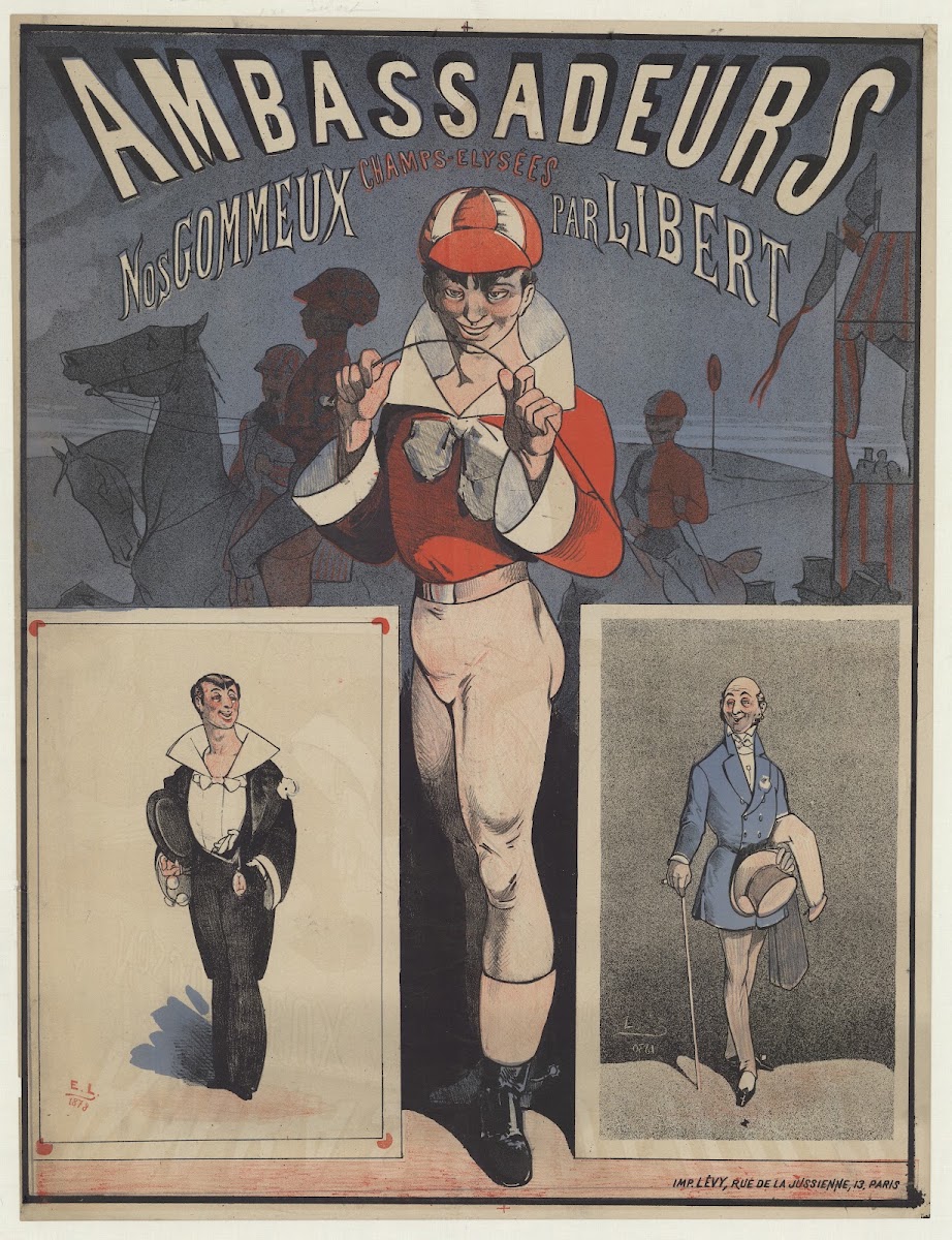 Ambassadeurs Nos gommeux par Libert 2è sujet 1880