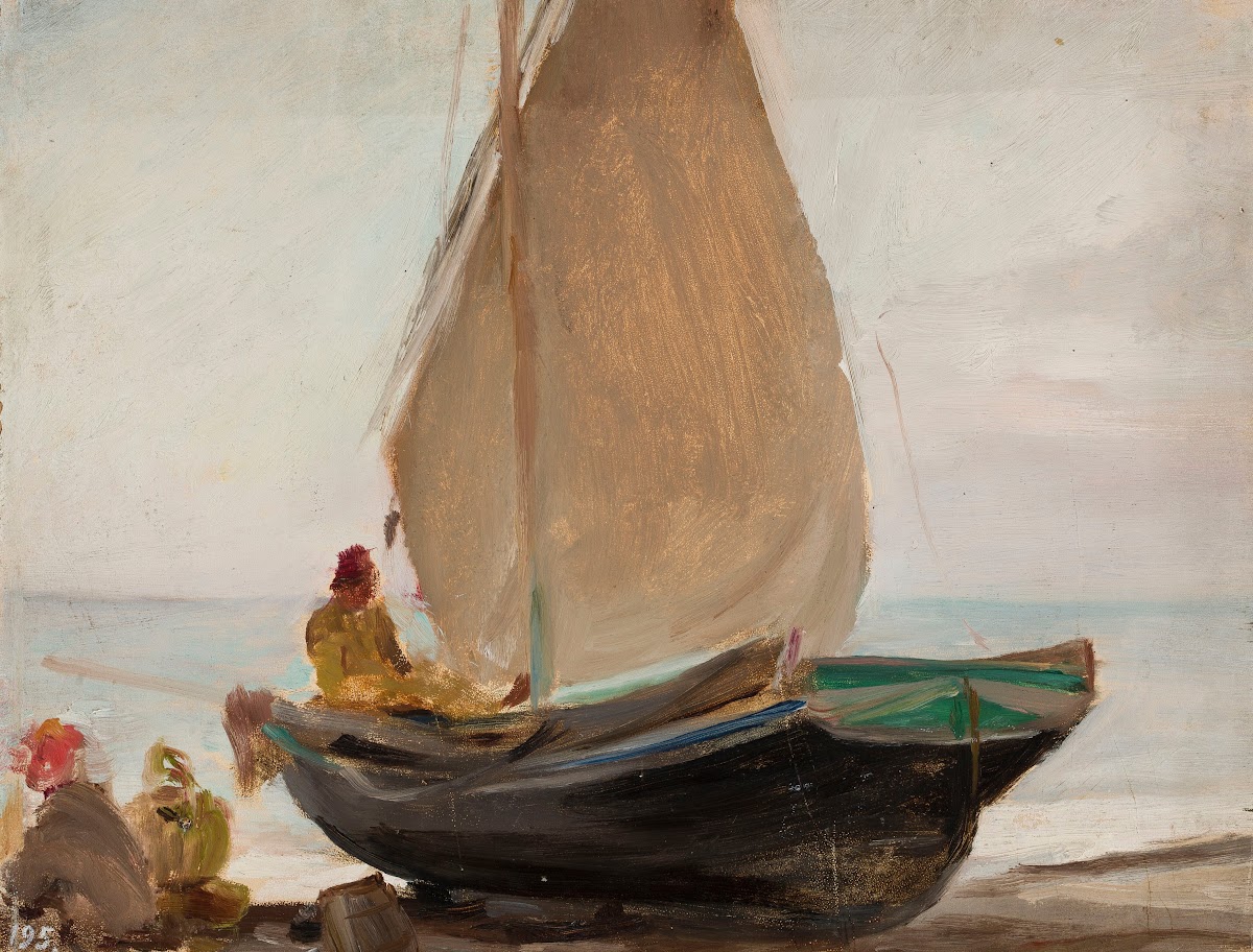 Boat  Alupka From the journey to Crimea between 1887 and 1899
