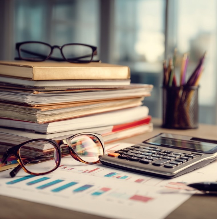 장기 투자 공부를 상징하는 작업 공간