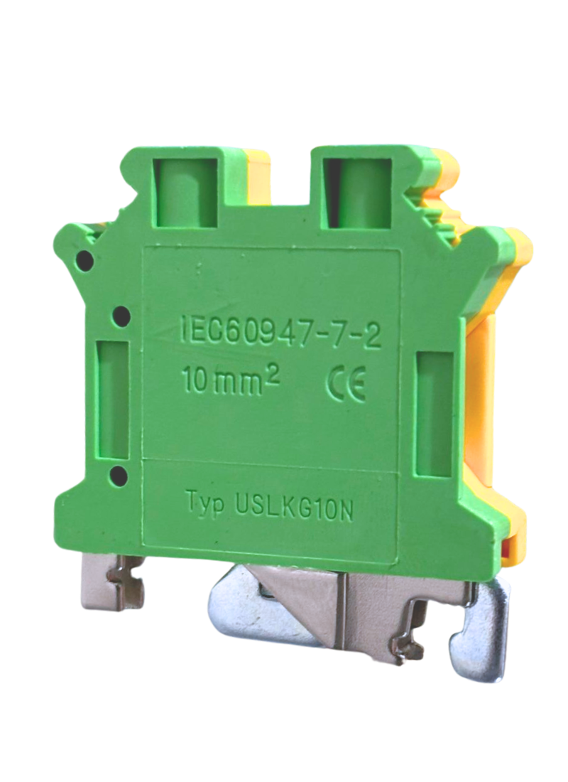 Terminal Block Grounding 76A M4 Yellow Green