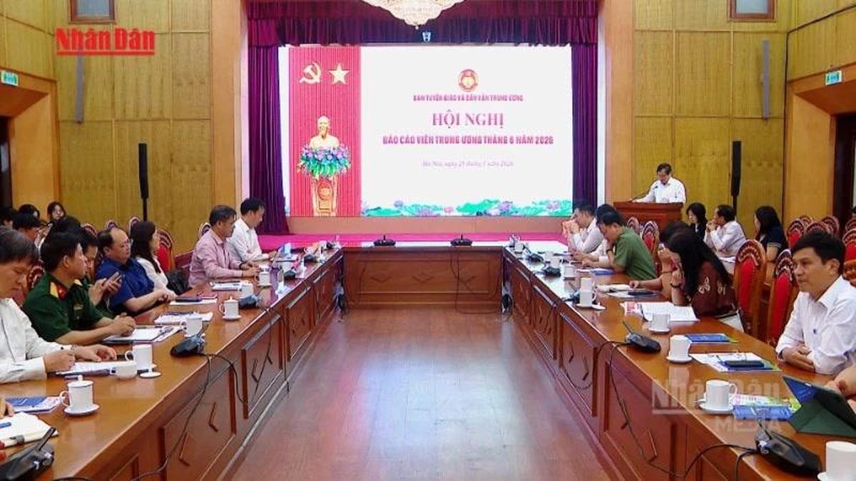 [Video] Hội nghị báo cáo viên Trung ương tháng 6 - Báo Nhân Dân