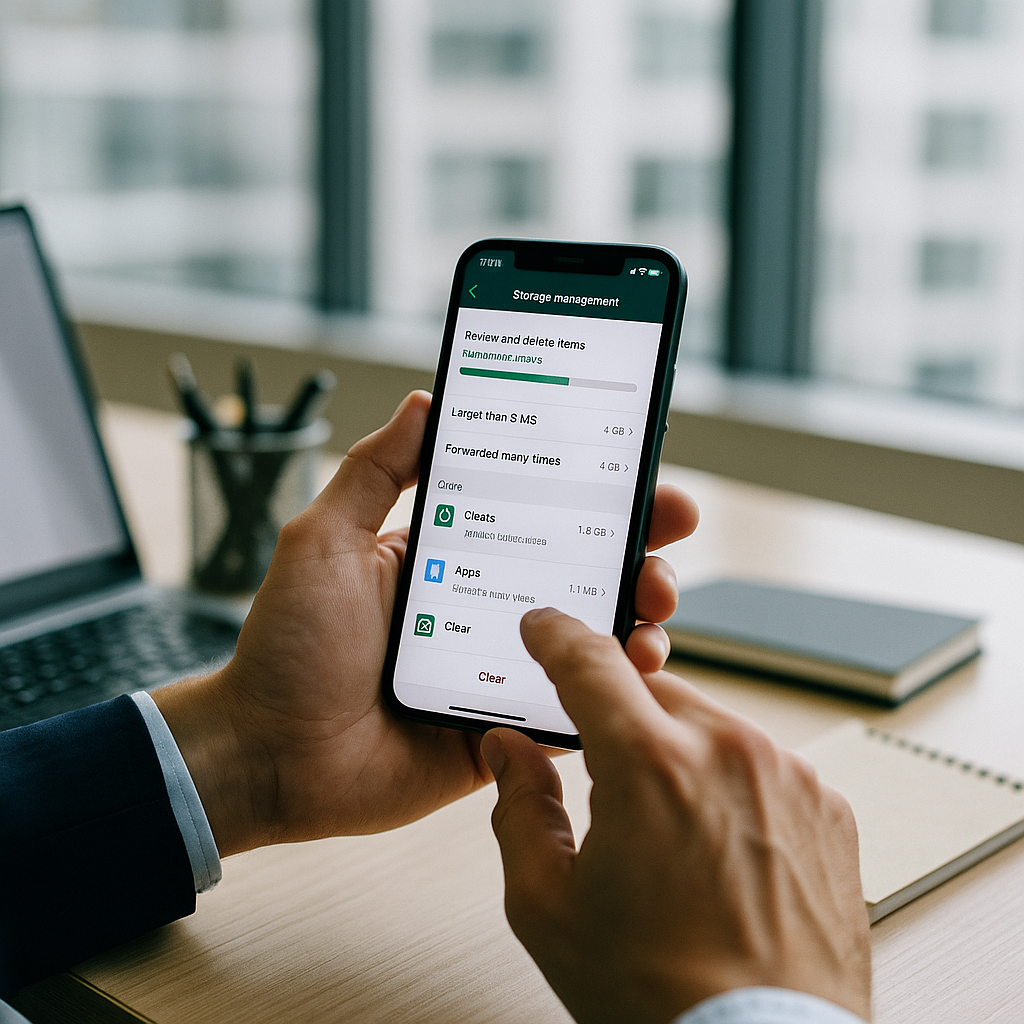 Cómo optimizar el almacenamiento en WhatsApp para mejorar la productividad diaria