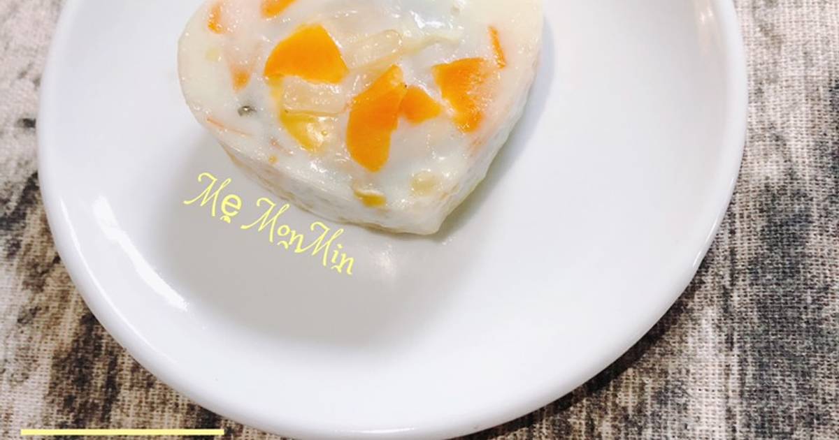 Ăn dặm : Trứng hấp rau củ