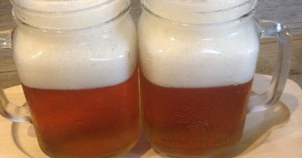 Beer like apple juice jelly (Thạch táo giả bia)