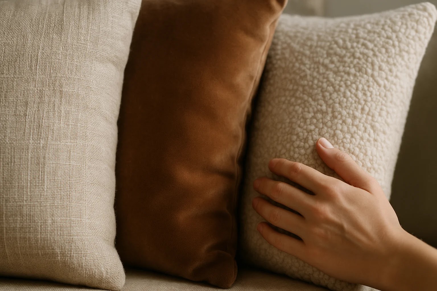 Guide complet de la housse de coussin : taille, matière, style et entretien