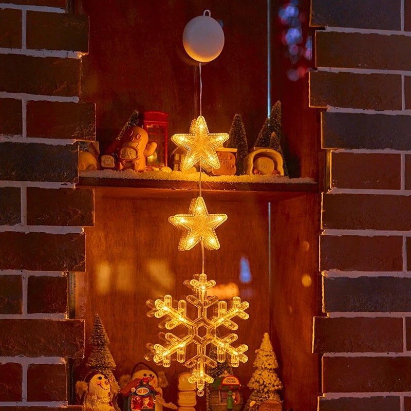 Decorative LED Suction Cup Light for Windows