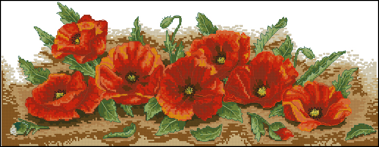CMP PCE722 Spray Of Poppies