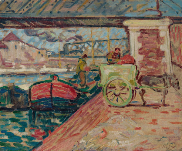 Déchargement sur les quais de Seine 1892