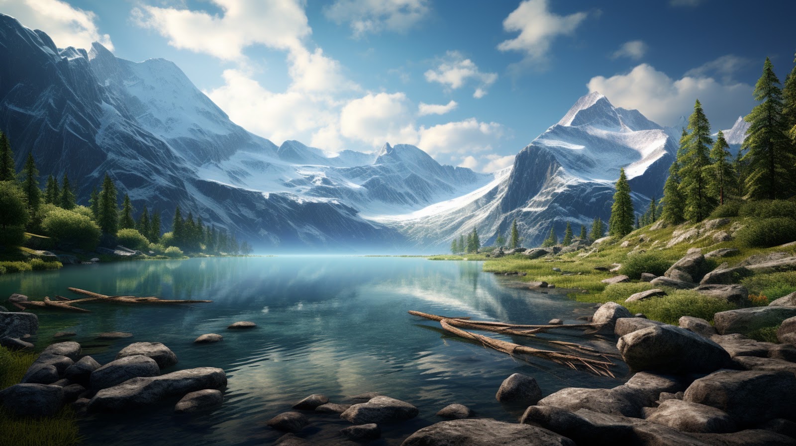 Mountain Lake Wallpaper