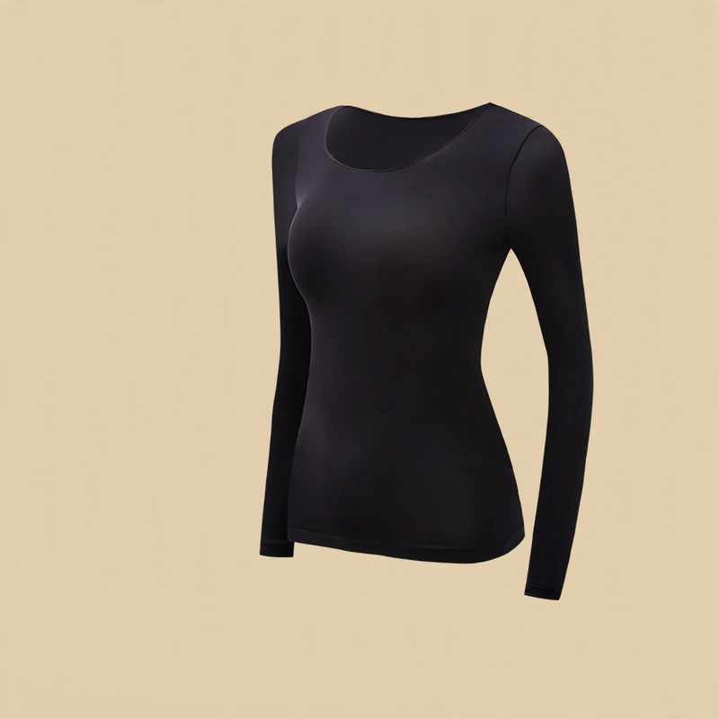 Thin women's thermal underwear set with heating function
