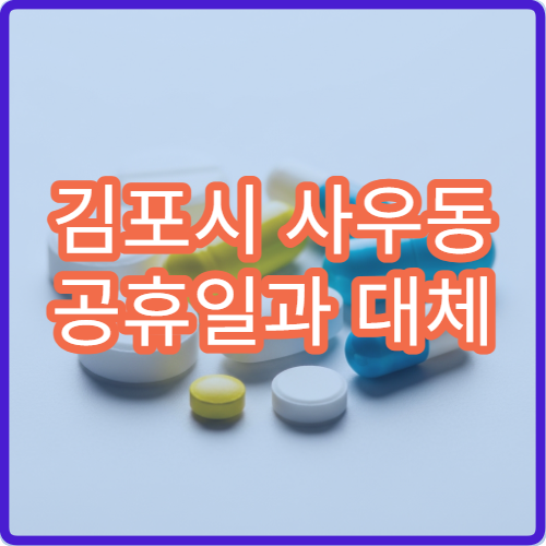 김포시 사우동 공휴일과 대체 공휴일 진료 가능한 병원 안내