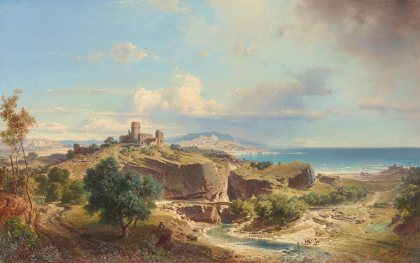 Spanische Küstenlandschaft zwischen Murcia und Almeria 1868